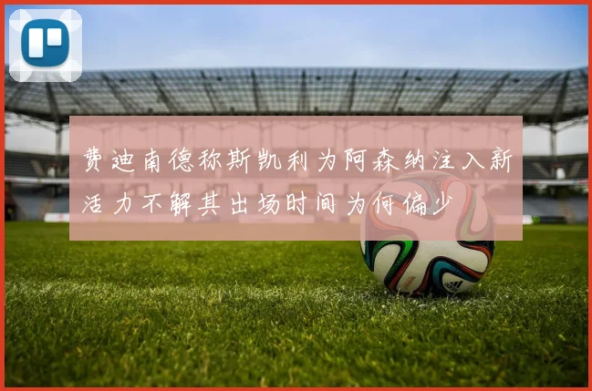 费迪南德称斯凯利为阿森纳注入新活力不解其出场时间为何偏少